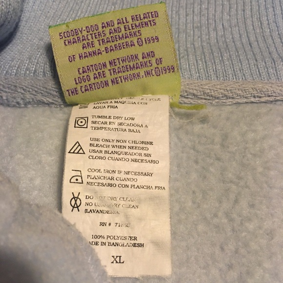 Vtg 1999 Scooby Doo 100% Huggable 1/4 Zip Fleece - Picture 3 of 8